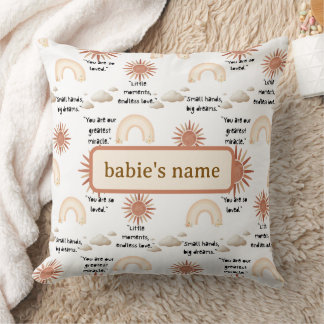 inspirational quotes for a baby cushion