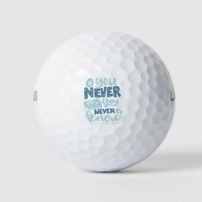 inspirational quotes golf balls (Front)