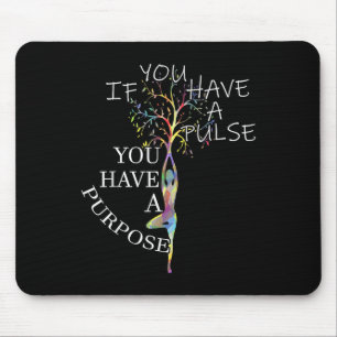 Inspirational Quotes Graphic Motivational Yoga Gif Mouse Mat
