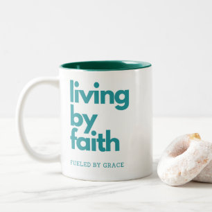 Inspirational Quotes Mug - Living by Faith