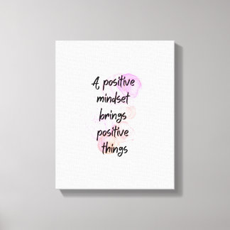 inspirational quotes positive, Get Motivated Canvas Print