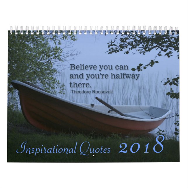Inspirational Quotes scenic nature 2018 calendar (Cover)