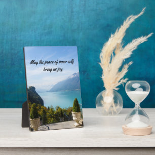 Inspirational Quotes Tabletop Plaque with Easel