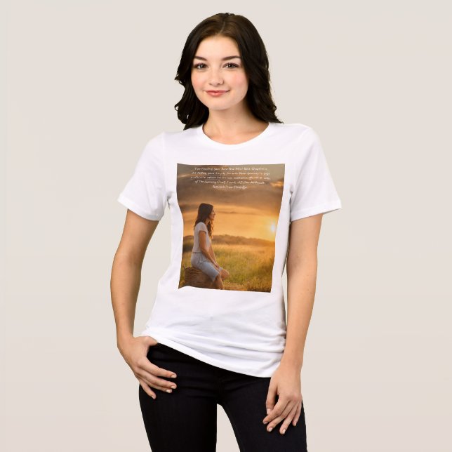 Inspirational Quotes women's Tri-Blend Shirt (Front Full)