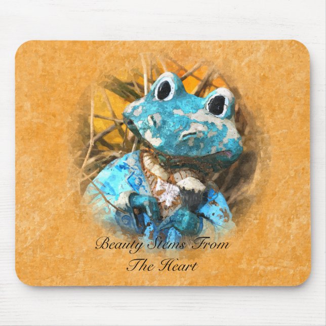Inspirational Quotes You Are Beautiful Frog Prince Mouse Mat (Front)