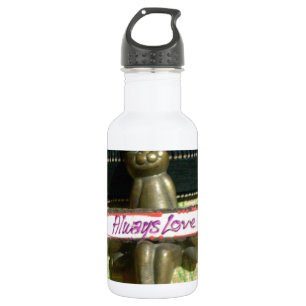 Inspirational Rabbit: Always Love Sign Art Print 532 Ml Water Bottle