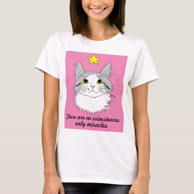 Inspirational Ragdoll Cat Gizmo Miracles T-Shirt (Front)