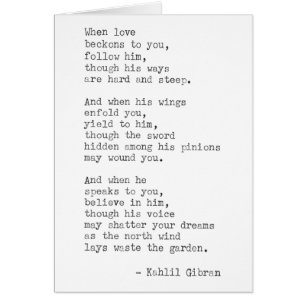 Inspirational Real Typewriter Quote -Kahlil Gibran