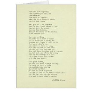 Inspirational Real Typewriter Quote Kahlil Gibran