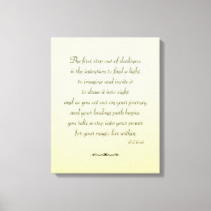 Inspirational recovery canvas