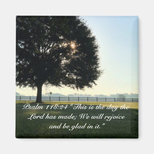 Inspirational Religious Bible Verse Magnet
