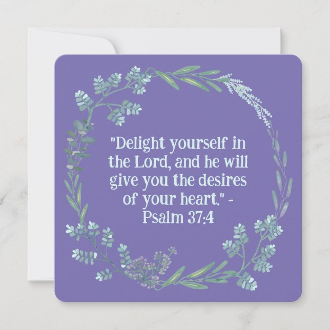 Inspirational Religious Blank Floral Wreath (Front)