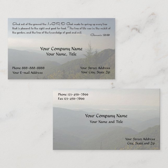 Inspirational Religious Religion Spritual Business Card (Front/Back)