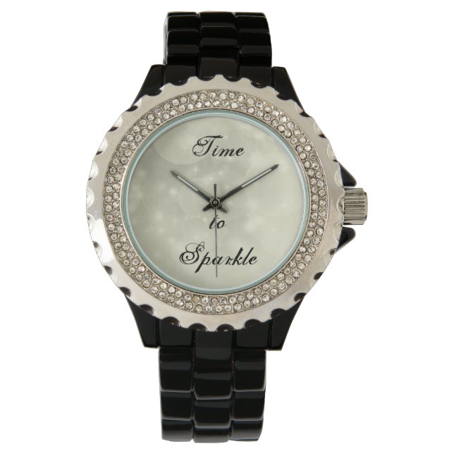 Inspirational rhinestone ladies watch (Front)