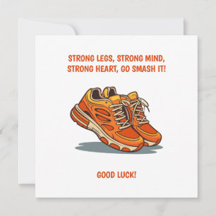 Inspirational Running Greeting Card with Sneakers