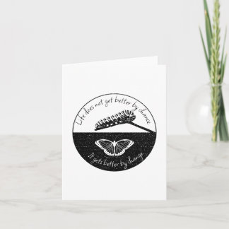 Inspirational Saying Butterfly Cool Quote Nature Card