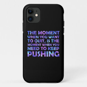 Inspirational Saying Galaxy Watercolor Overlay iPhone 11 Case