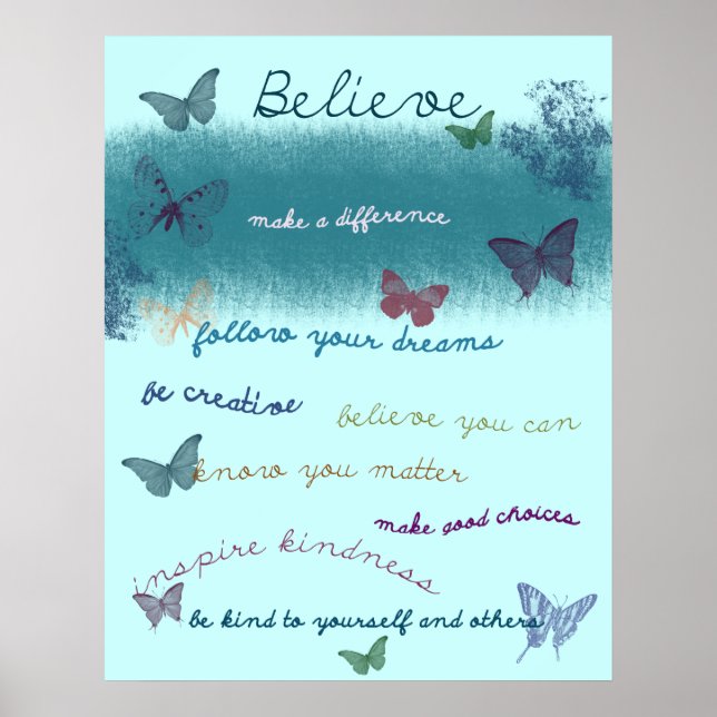 Inspirational Sayings Poster (Front)