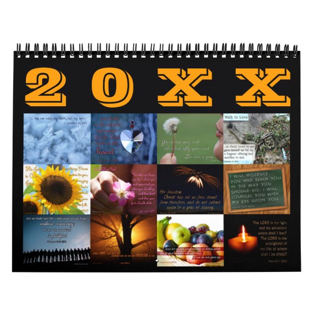 Inspirational Scripture Art Bible Verse Calendar (Cover)