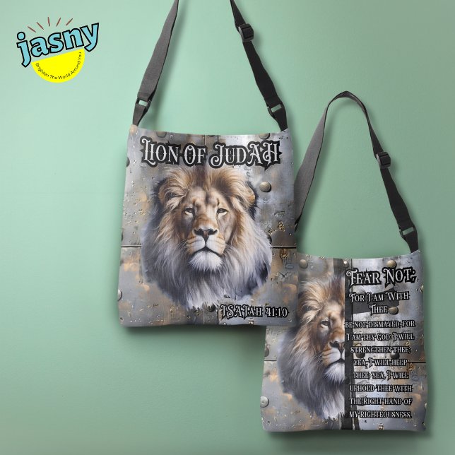 Inspirational Scripture Lion Of Judah Isaiah 41:10 Crossbody Bag (Creator Uploaded)