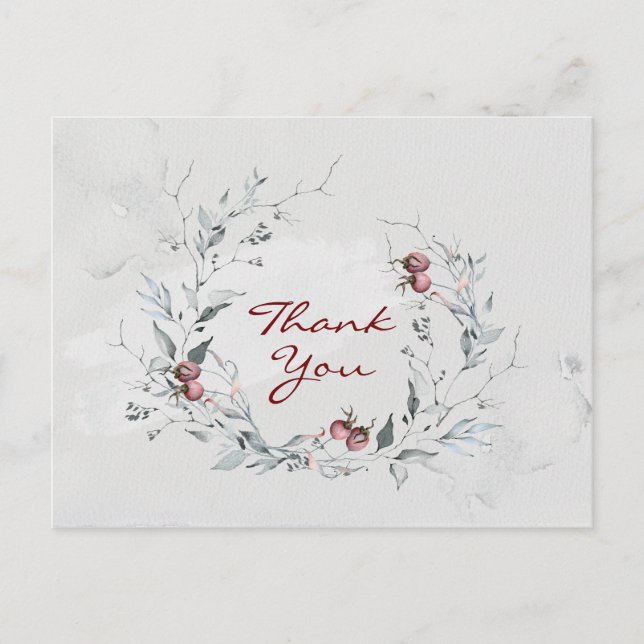 Inspirational Scripture Philippians 1:3 Thank You Postcard (Front)