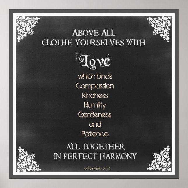 Inspirational Scripture Quote Poster (Front)