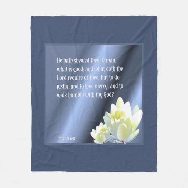 Inspirational Scripture Verse Blanket (Front)