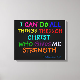 Inspirational Scripture Verse Wrapped Canvas Print