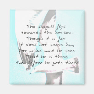 Inspirational Seagull Magnet