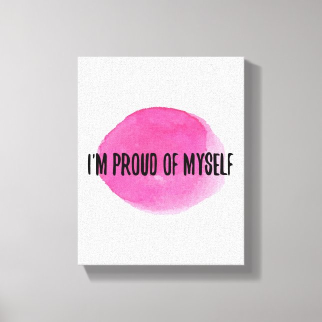 inspirational self acceptance quotes canvas print (Front)