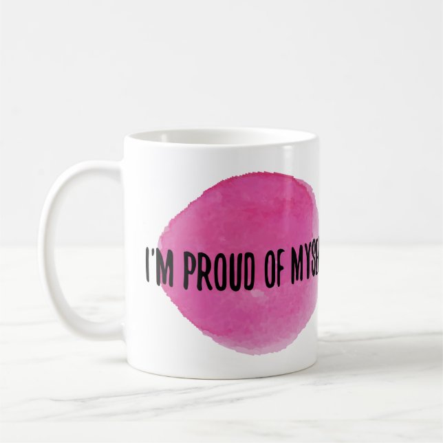 inspirational self acceptance quotes coffee mug (Left)