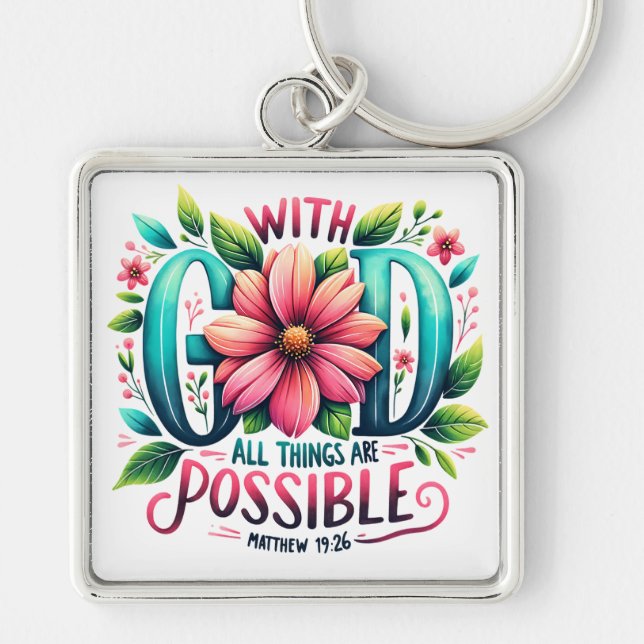 Inspirational Self Love Key Ring (Front)