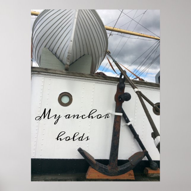 Inspirational Ships Anchor Poster (Front)