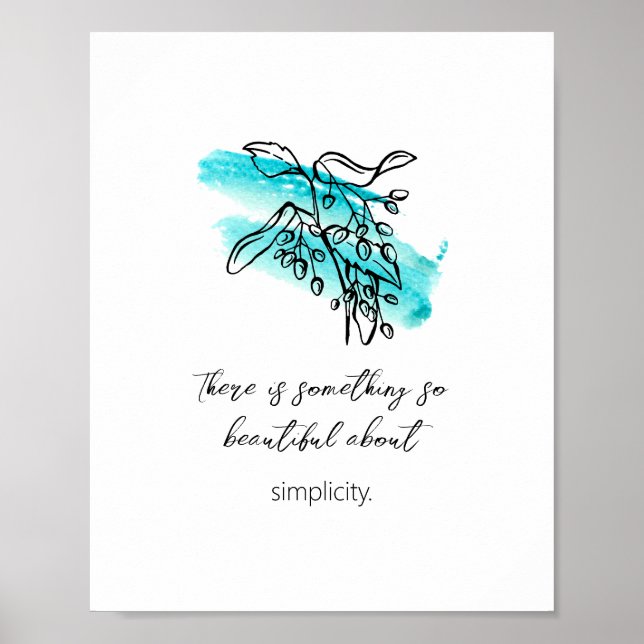 Inspirational Simple 'artist's design' 8x10 Poster (Front)