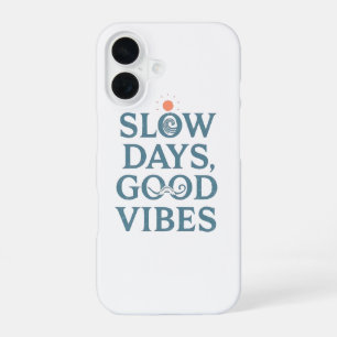 Inspirational Simple Living and Good Vibes iPhone 16 Case
