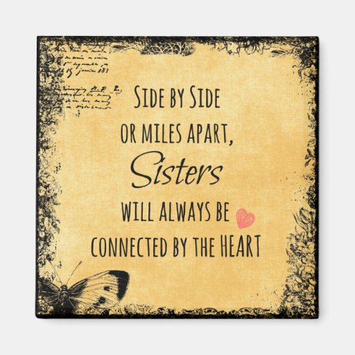 Image of Inspirational Sister Quote Magnet