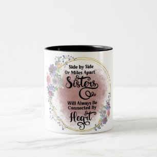 Inspirational Sister Quote Two-Tone Coffee Mug