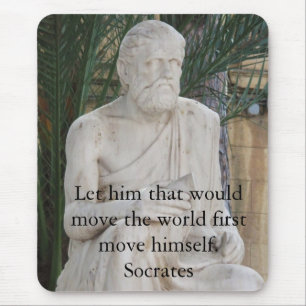 Inspirational Socrates Quote Mouse Mat