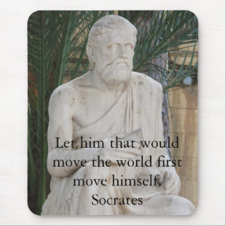 Inspirational Socrates Quote Mouse Mat