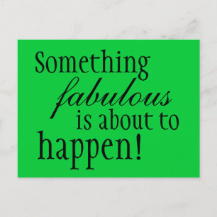 Inspirational Something Fabulous postcard