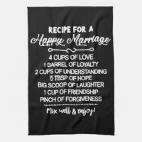 Inspirational Special Recipe For A Happy Marriage