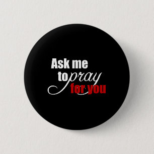 Inspirational Spiritual Christian Prayer Warrior 6 Cm Round Badge