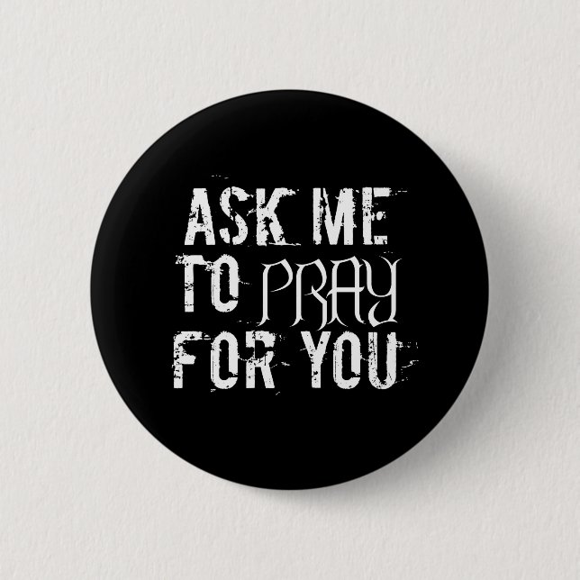 Inspirational Spiritual Christian Prayer Warrior 6 Cm Round Badge (Front)