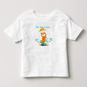 Inspirational Spring Fox with Umbrella Toddler T-Shirt