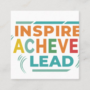 Inspirational Square Business Card