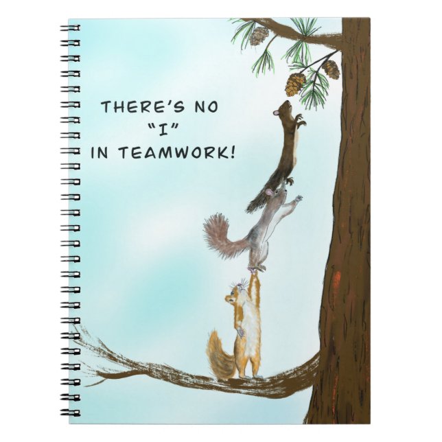 Inspirational Squirrel Notebook (Front)