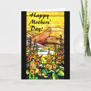 Inspirational Stained Glass Moms Day Card