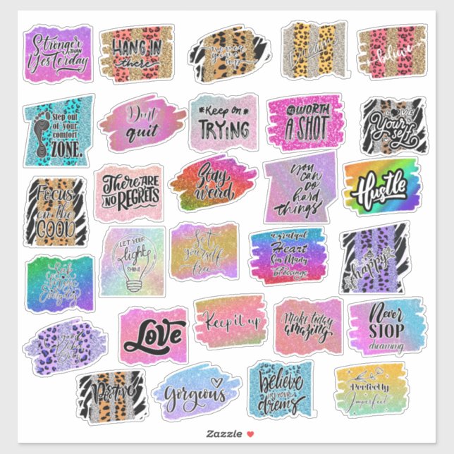 Inspirational sticker pack (Sheet)