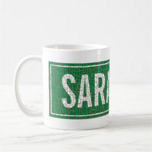 Inspirational Street Sign Quote Monogram Name Coffee Mug