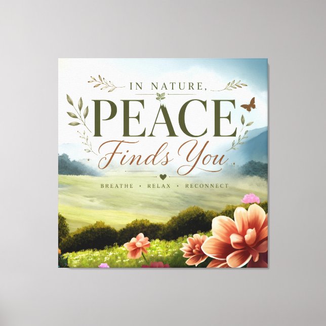 Inspirational Stretched Canvas Wall Art (Front)